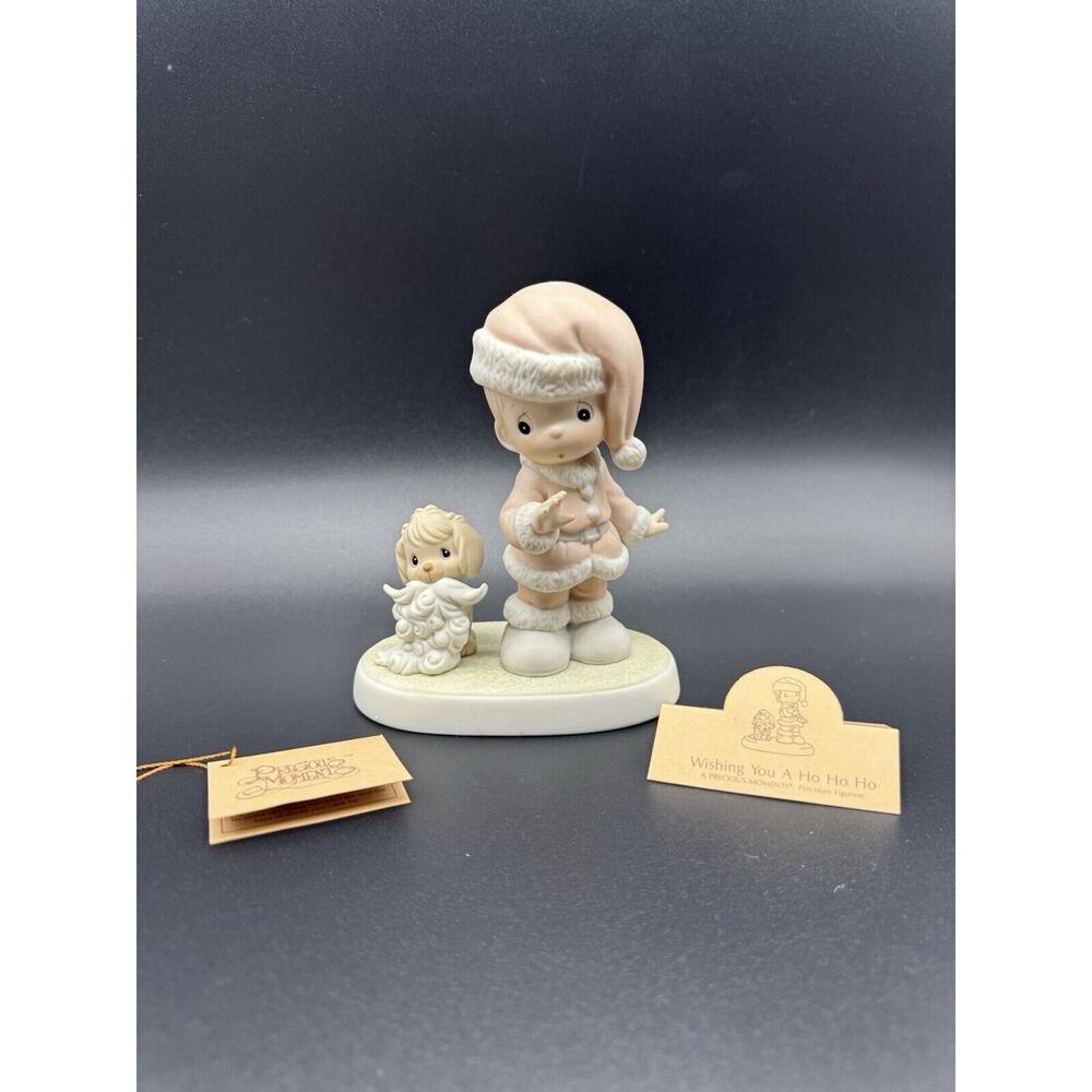 Precious Moments Figurine 527629 Wishing You a Ho Ho Ho‎ Vintage 1992